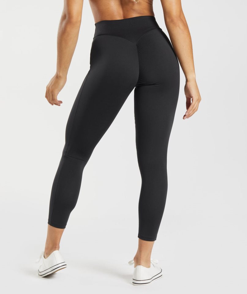 Legginsy Gymshark GS Power Original Damskie Czarne | PL 803FJX